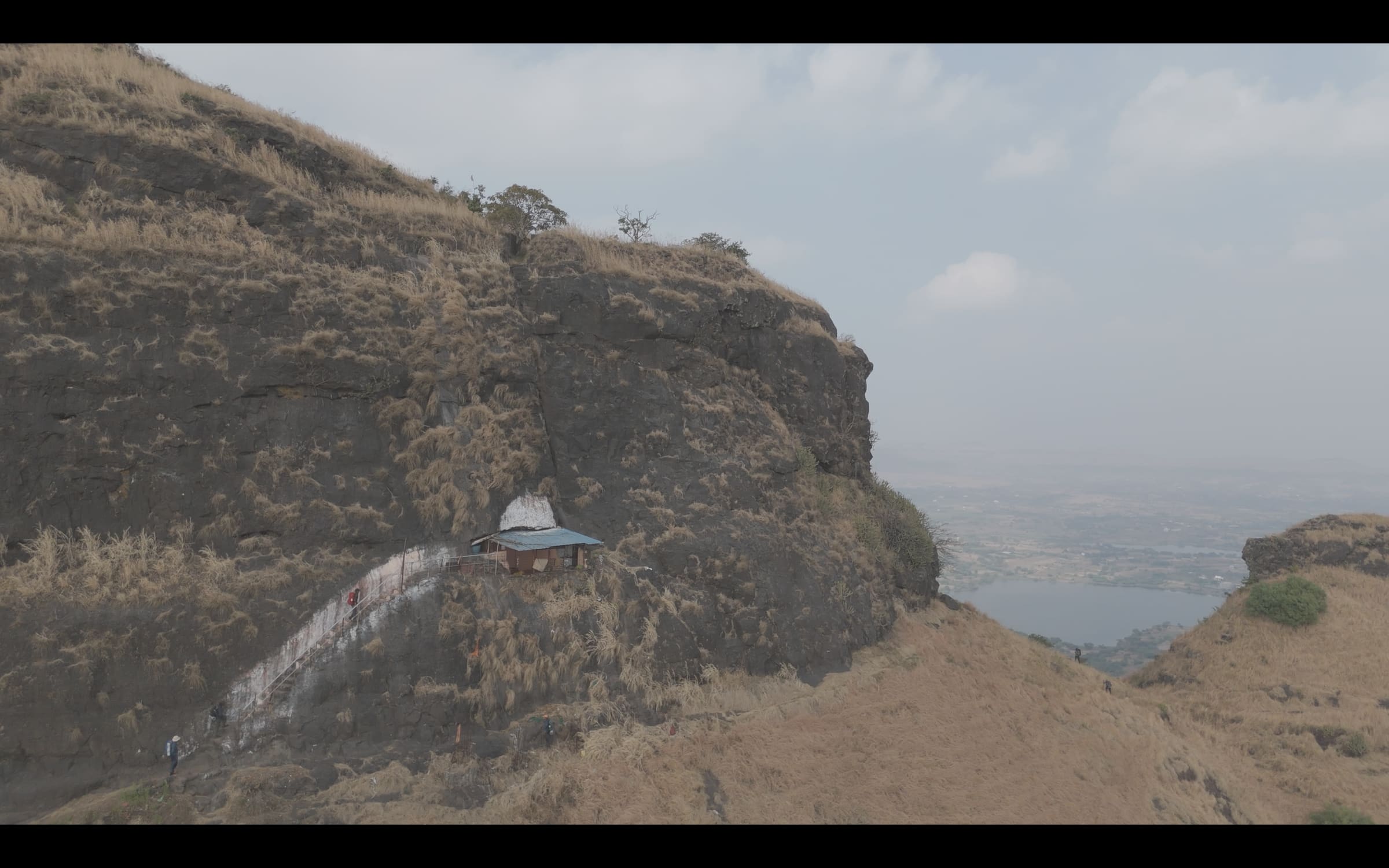 Bhawani Maata Mandir at the base of the Gadgada rock face