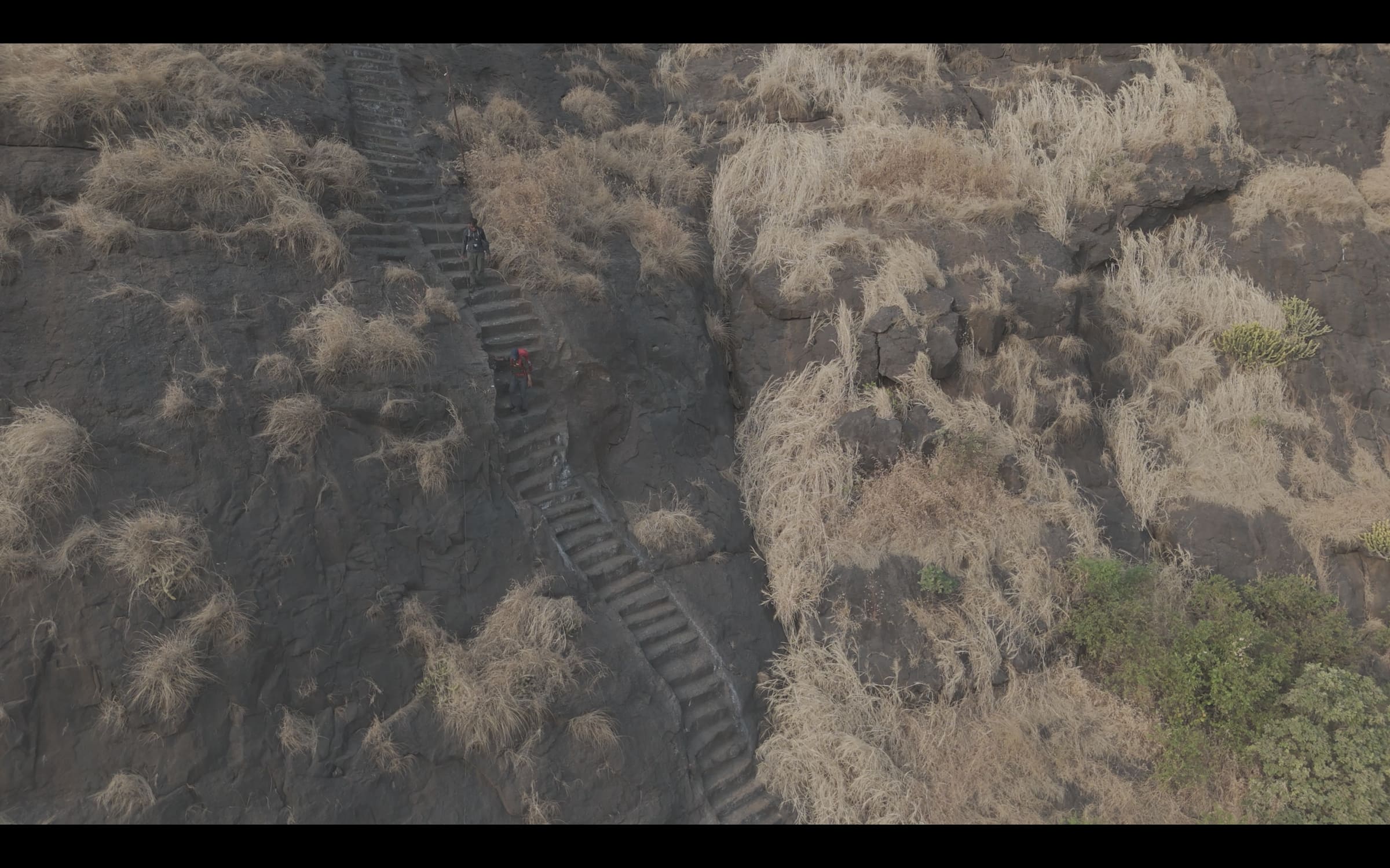 The rock-cut steps below Bhawani Maata Mandir
